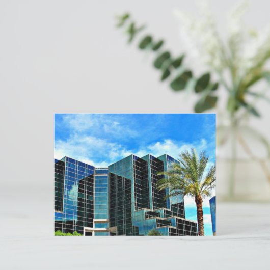 "A Blue Phoenix" Briefkaart (Staand voorkant)