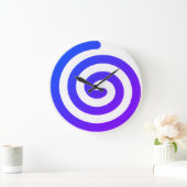 A Blue Spiral Kitchen or Living Room Wall Clock Grote Klok (Huis)