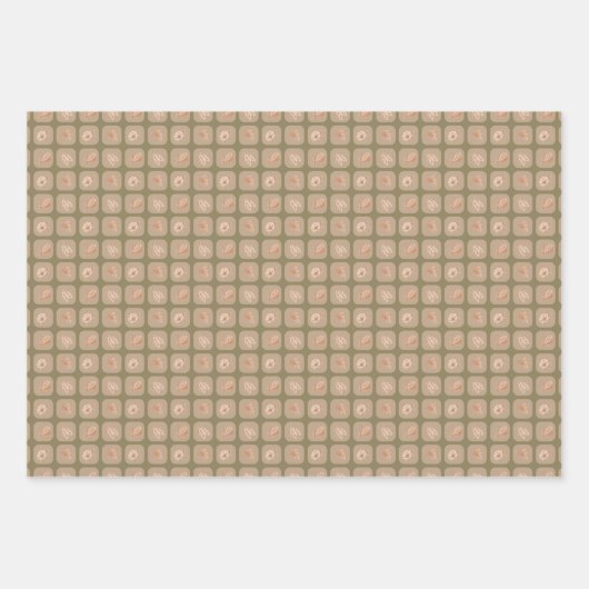 A boho bug collection inpakpapier vel (Voorkant)