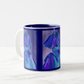 "A. Boleyn Blue I" Mug - Personnalisable (Devant gauche)