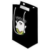A-boo-cado Funny Avocado Pun Dark BG Klein Cadeauzakje (Voorkant Gekanteld)