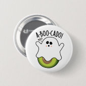 A-boo-cado Funny Avocado Pun Ronde Button 5,7 Cm (Voorkant /achterkant)