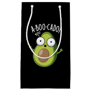 A-boo-cado Funny Avocado Scare Puns Dark BG Klein Cadeauzakje