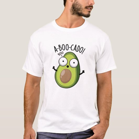 A-boo-cado Funny Avocado Scare Puns T-shirt (Voorkant)