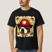 A Boston Terrier Firefighter T-shirt (Voorkant)