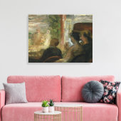 A Box at the Theater, c.1865-70 Canvas Afdruk (Insitu (Woonkamer))