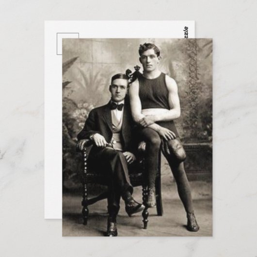 A Boxer en Zijne Gentleman Briefkaart (Voorkant / Achterkant)