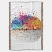 A brain divided between logical and creative sides deken (Voorkant Verticaal)