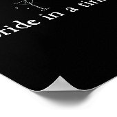 A Bride in a Tiny bit Martini Bride Bachelorette Poster (Hoek)