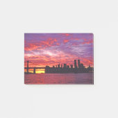A Brilliant Sunset, Silhouette Of Lower Manhattan. Post-it® Notes (Voorkant)