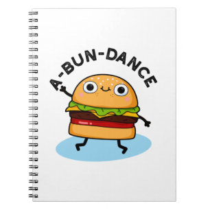A-bun-dans Grappige Dansende Hamburger Woordspelin Notitieboek