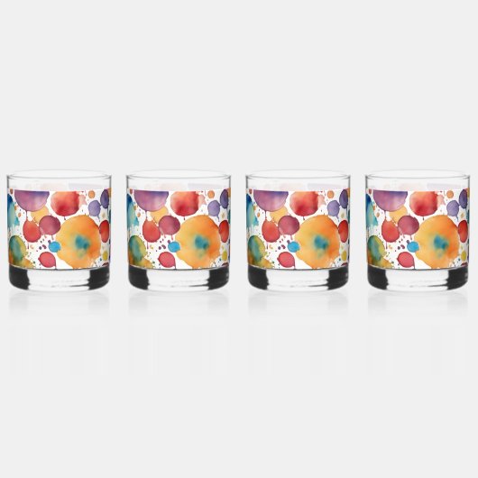 A Bunch of Splatter Whisky Glas (Voorkant)