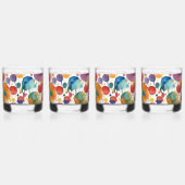 A Bunch of Splatter Whisky Glas (Links)