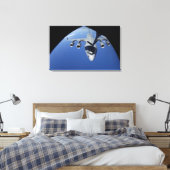 A C-17 Globemaster III ontvangt brandstof 2 Canvas Afdruk (Insitu (Slaapkamer))