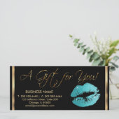 *A Cadeaubon Blauwgroen lipstick (Staand voorkant)