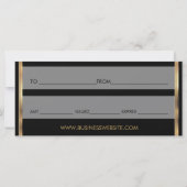 *A Cadeaubon - zwart en goud (Achterkant)