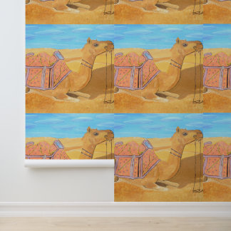 A camel wallpaper  behang
