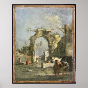 A Capriccio - Ruins, 18e eeuw Poster