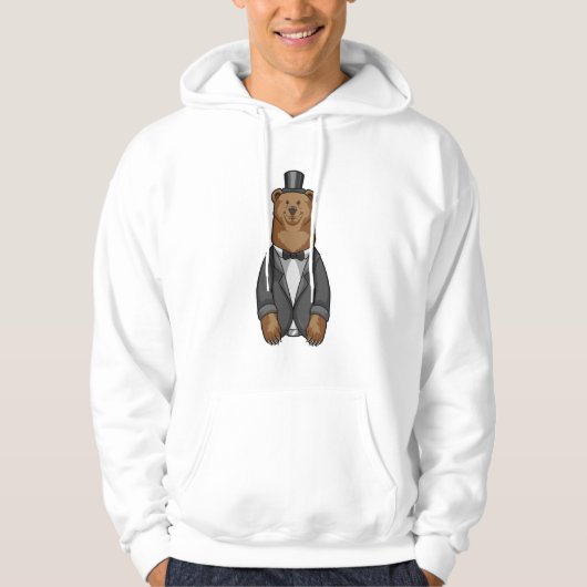 À Capuche Ours en marié avec veste (Devant)