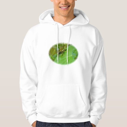 À Capuche Sweatshirt de veste jaune (Devant)