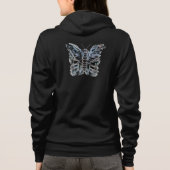 À Capuche Veste Abstraite Zip up Butterfly (Dos)