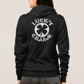À Capuche Veste chanceuse de charme d'arrière - plan vert ou (Dos)