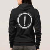 À Capuche Veste de fermeture éclair de l'ouatine des femmes (Dos)