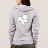 À Capuche Veste de voie de Westie (Dos)