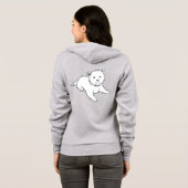 À Capuche Veste de voie de Westie (Dos entier)