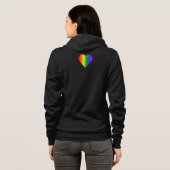 À Capuche Veste gay pride femme's Lesbian Love Track Jacket (Dos entier)