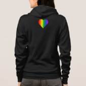 À Capuche Veste gay pride femme's Lesbian Love Track Jacket (Dos)