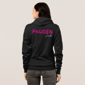 À Capuche Votre texte - Exemple : veste de pause (Dos entier)