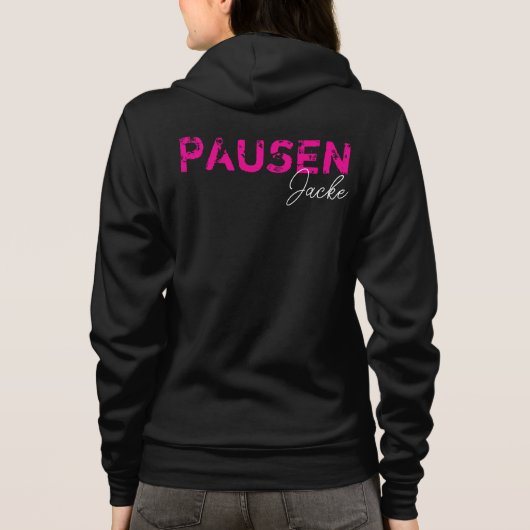 À Capuche Votre texte - Exemple : veste de pause (Dos)