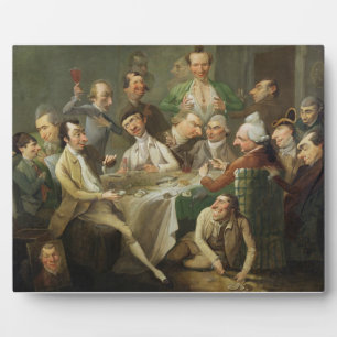 A Caricature Group, c.1776 (olie op canvas) Fotoplaat