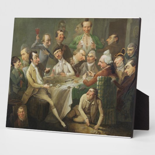 A Caricature Group, c.1776 (olie op canvas) Fotoplaat (Zijkant)