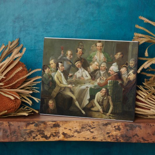A Caricature Group, c.1776 (olie op canvas) Fotoplaat (Zijkant)