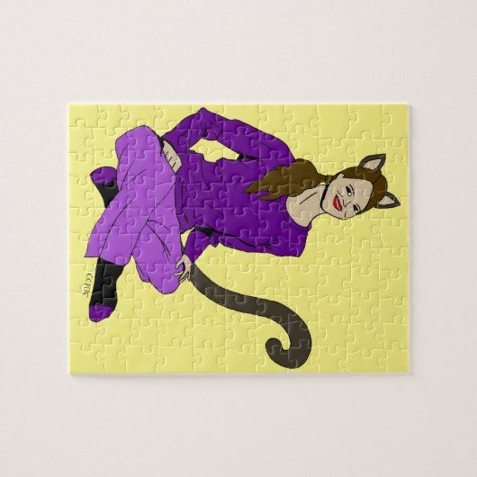 a catgirl legpuzzel (Horizontaal)