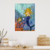 A Chance Encounter mermaid zee turtle poster (Keuken)