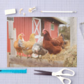 A Chaotic Chicken Portrait Part 2 Tissuepapier (Craft)