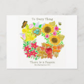 A Chaque Chose Il Y A Une Carte Postale De Saison (Devant)