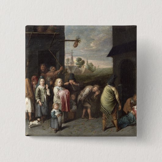 A Charivari Vierkante Button 5,1 Cm (Voorkant)