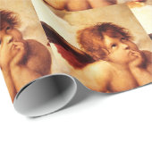 A Cherub, Detail van de Sistine Madonna - Raphael Cadeaupapier (Rol Hoek)