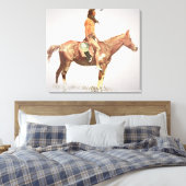 A Cheyenne Brave, 1901 (kleurenlitho) Canvas Afdruk (Insitu (Slaapkamer))