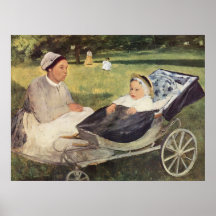 A Child With Governess - Edgar Degas - c1870