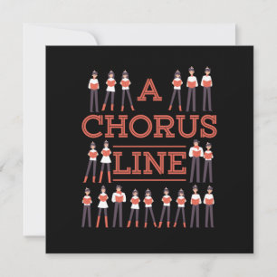 A Chorus Line Choir Music Singer Musician Gift Kaart