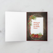 A Christmas Carol Vrolijk kerstfeest Feestdagen Kaart (Binnen)