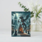 A Christmas Horror AI Generated Art Briefkaart (Staand voorkant)