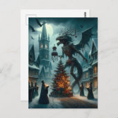 A Christmas Horror AI Generated Art Briefkaart (Voorkant / Achterkant)