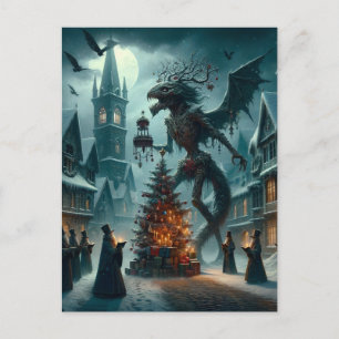 A Christmas Horror AI Generated Art Briefkaart