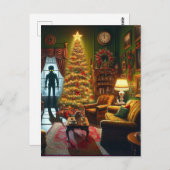 A Christmas Horror AI Generated Art Briefkaart (Voorkant / Achterkant)